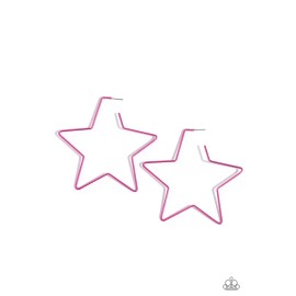 Paparazzi Starstruck Secret Pink Hoop Earring NWT