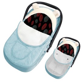 Carseat Cover Baby Car Seat Cover,Infant Car Seat Cover Winter Baby Car Seat Cover for Boys & Girls -Keeps Baby Warm and Cozy,2 in 1 Universal Baby Carseat Cover,Infant Stroller Cover（Blue）