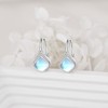 Moonstone Earrings Sterling Silver Filigree Irish Celtic Teardrop Moonstone Drop