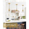 Audickic Pendant Lights Kitchen Island, 7.5" Farmhouse Pendant Lighting with