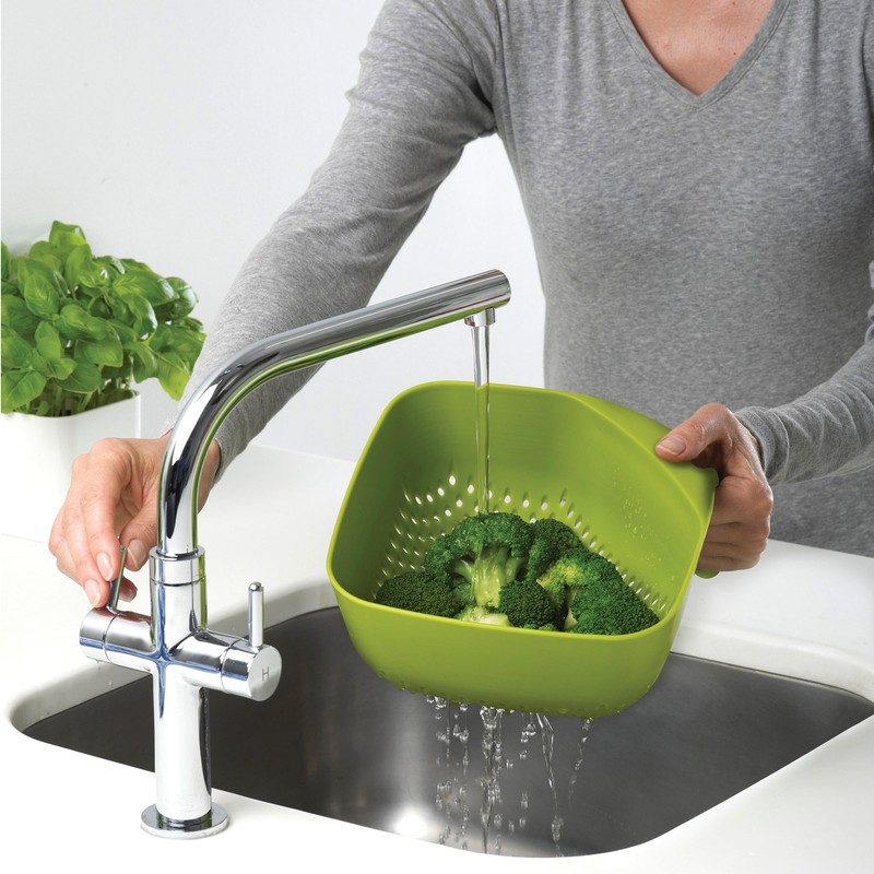 Joseph Joseph Square Colander, Drainer, food strainer, heat resistant and