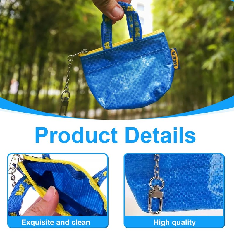 NHQZ Key Fob Bag, Mini Bag Bag Zip Chain for