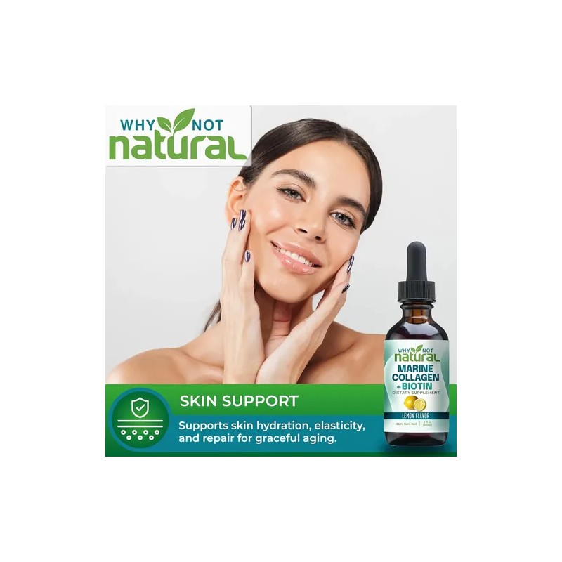 Colageno Marino + Biotina Liquido Why Not Natural Hecho Usa