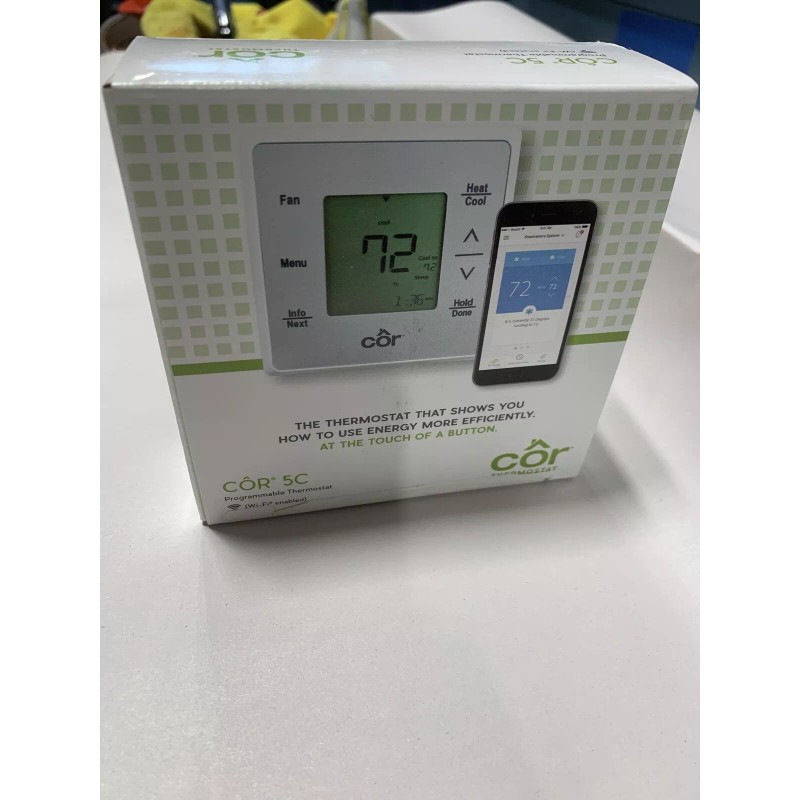Carrier COR 5C PROGRAMMABLE THERMOSTATS (Wi-Fi Enabled) TSTWHA01 **NEW**
