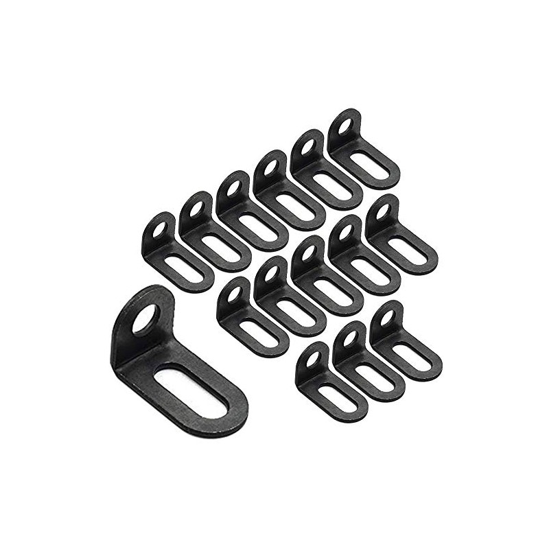 Biaungdo 18x18x30mm/0.7"x0.7"x1.2" Adjustable Right Angle Brackets L-shape Corner Brace Support