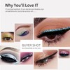 Glitter Eyeliner and Eyeshadow - Waterproof Sparkle Long-Lasting Smudge-proof Liquid