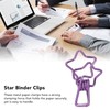 100pcs Star Binder Clips Cute Cartoon Hollow Strong Clamping Force
