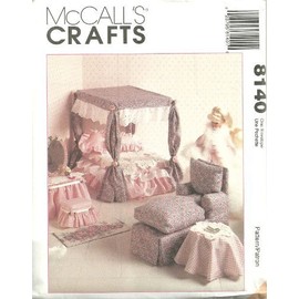 Doll Furniture For 11 1/2 - 12 1/2 Fashion Dolls McCall's Crafts Sewing Pattern 8140 by McCall's