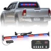 XRIDONSEN 35 inch Traffic Advisor Red Blue Police Lights 48
