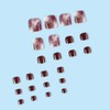 AiMMei Nail Tips, 24 Pieces for Feet, Easy False Nails,