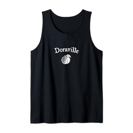 Doraville Peach Minimal Art Vintage Inspired Tank Top