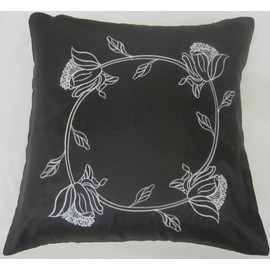Black Cushion Cover - Tahiti - 18'' x 18''