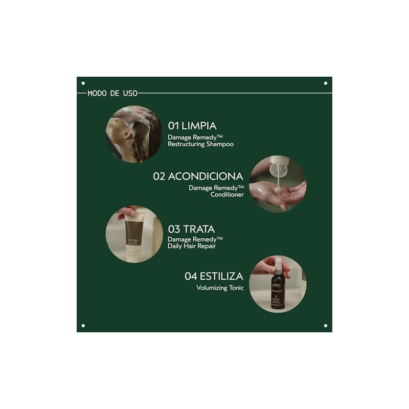 Aveda Damage Remedy Restructuring Acondicionador | Suaviza y Fortalece |