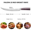 PAUDIN Butcher Knife, 10″ Cimeter Breaking Knife, Forged High Carbon