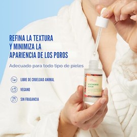 Good Molecules Suero de niacinamida - Suero facial B3 equilibrante de niacinamida al 10% para acné, tono, textura, iluminador e hidratante para el cuidado de la piel para la cara