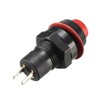 sourcing map 10mm Mounting Hole Red Latching Push Button Switch