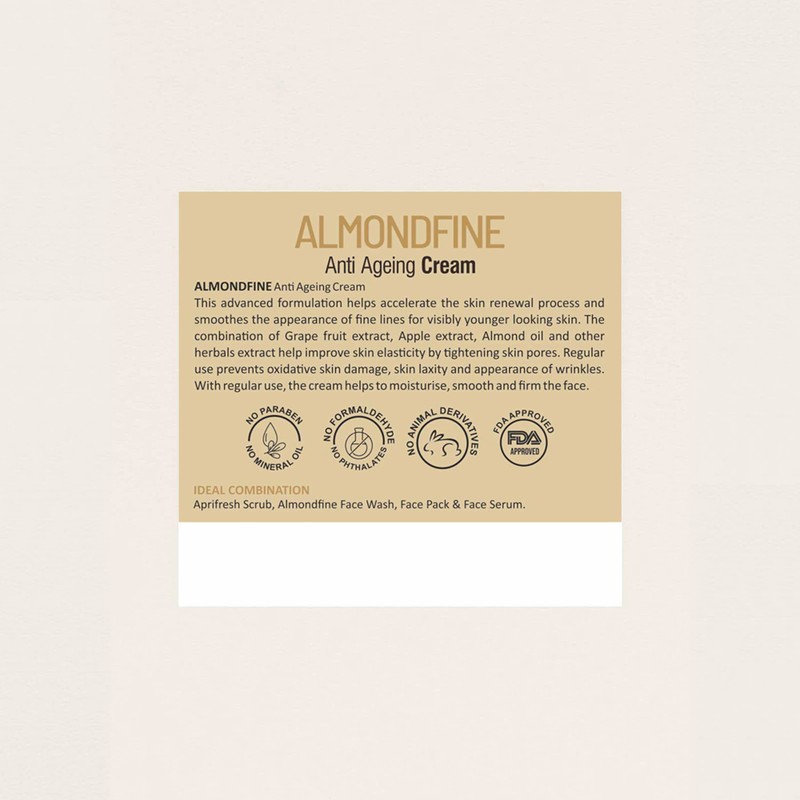 OSHEA HERBALS ALMONDFINE ANTI AGEING CREAM 50 GM