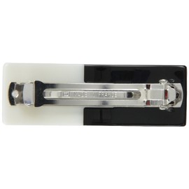 Caravan Interlocking Puzzle Combining Black With White In This Modern Handmade Automatic Barrette