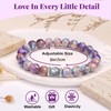 VivaJoy Gifts for Wife - Natural Stones Bracelet with Message