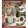 Luxspire Christmas Snow Globes, Musical Snow Globe Lantern with Swirling