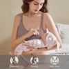 Dresime Nursing Bra, 3 Pieces Seamless Pregnancy Bra Without Underwire,