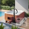 Two-Way Hot Tub Handrails w/Slide-Under Mount Base ，360° Swive SPA