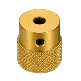 HARFINGTON Aluminum Alloy Handwheel 20mm OD 4mm Bore Aluminum Milling Machine Handle Machine Tool Hand Wheel with Wrench and 2pcs Screws for Milling Machine Lathe, Gold Tone