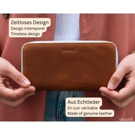 skaard Wallet Woman Parent, brown, Modern