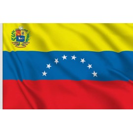 Bandera Pais Venezuela 1.5m X 90cm Resistente Exterio Escudo