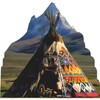 H13667 Rocky Mountain Colorado Teepee Cardboard Cutout Standee Standup