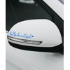 RACOONA Rearview Mirror Decal,Hello Beautiful Decal,Car Accessories Stickers Rearview Mirror