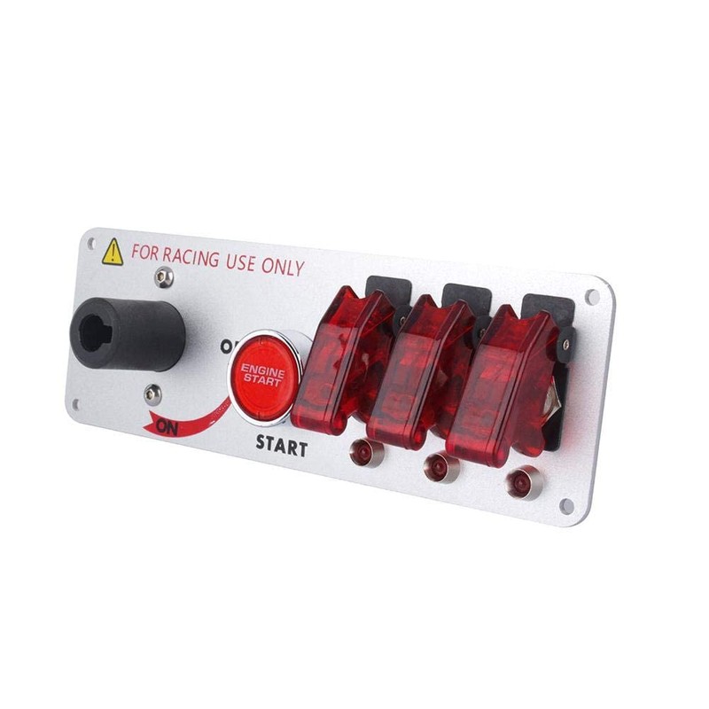 Yosoo Q2YY 12V LED Car Switch Panel Ignition Switch Panel