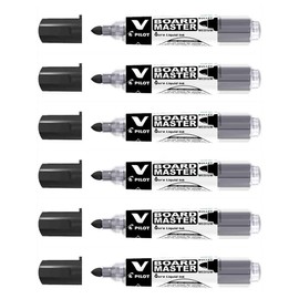 Pilot V-Board Master Bullet Tip Medium Black (Pack of 10)