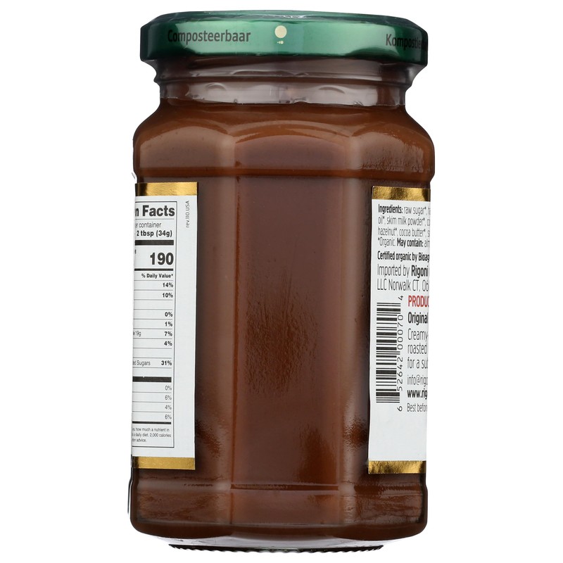 Nocciolata, Hazelnut Spread Crunchy Organic, 8.82 Ounce