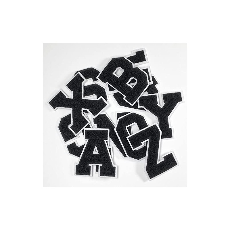 Letter X - 2-1/2" Chenille Stitch Varsity Iron-On Patch by