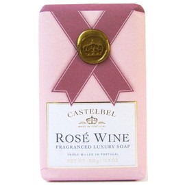 Castelbel "Rose Wine - Fragranced Luxury Soap Bar 10.5 Ounce.