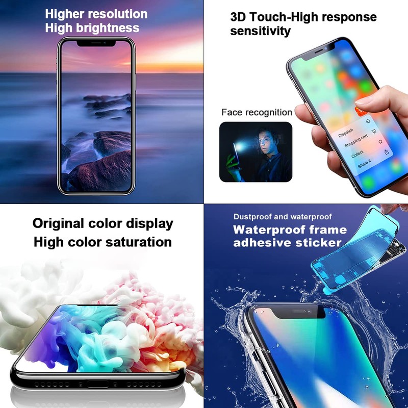 EFAITHFIX for iPhone XR LCD Screen Replacement 6.1 Inch Frame
