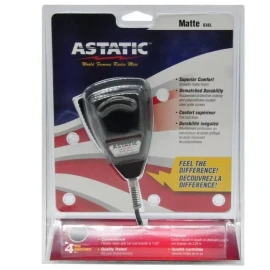 Uniden 6-Pin For UNIDEN 880/980 SSB Astatic 636L CB Mic Rubberized MATTE Black