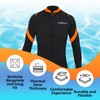 INTBOSS Wetsuit Top Men,3mm Mens Wetsuit Top Long Sleeve Wetsuit