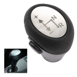 ReachMall Automatic Gear Knob, Gear Lever Head Suitable for Smart 451 07-2018 450/451 2007-2018 Automatic Transmission Leather Gear Lever and Knob
