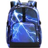 Choco Mocha Lightning Backpack for Boys, Elementary School Backpack for