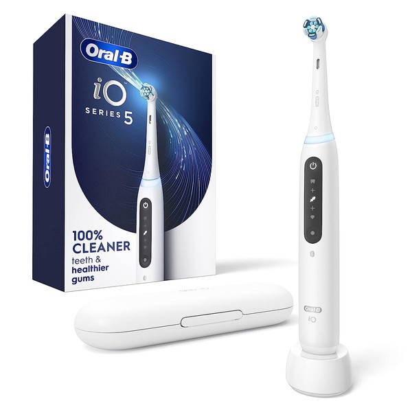 Oral-B iO Series 5 Electric Toothbrush with (1) Brush Head, Rechargeable, White