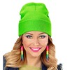 WIDMANN MILANO PARTY FASHION - Neon Mütze, dehnbare Beanie, Wintermütze,