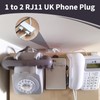 Ksywydu 2PCS BT Telephone Splitters 2 Way, UK Landline Telephone