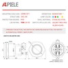 APIELE New 22 mm Momentary Pressure Switch 12 VDC 10