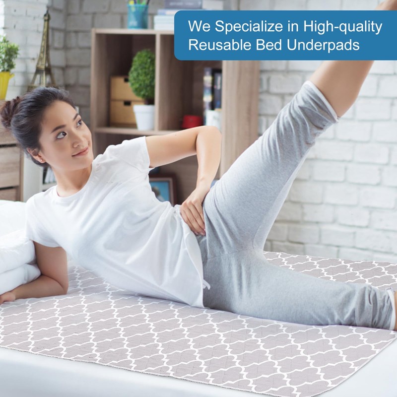 OUTCREATOR® Washable Bed Pads 34" x 76" (Pack of 2),