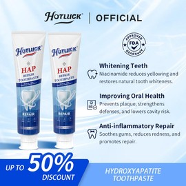 Hotluck HAP Toothpaste | Hydroxyapatite Formula for Enamel Restoration & Family Dental Health | Fresh Mint | 4.0oz:_1 pack