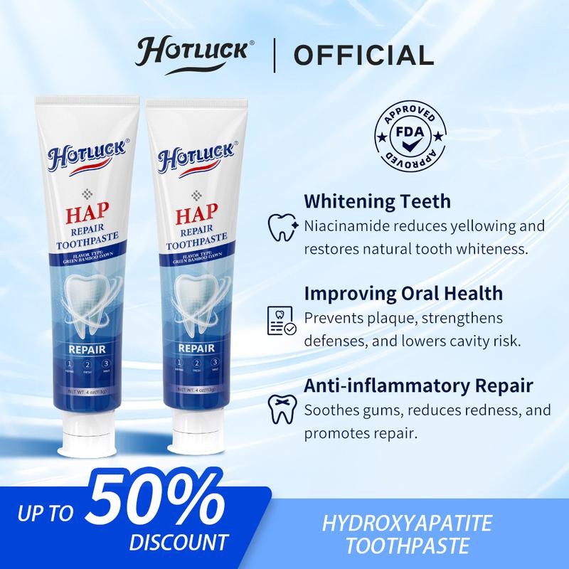 Hotluck HAP Toothpaste | Hydroxyapatite Formula for Enamel Restoration &