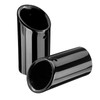 Dsycar Black Coated Polished Finish Stainless Steel Car Exhaust Muffler