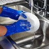 Juvale 2 Pairs Heavy Duty Rubber Cleaning Gloves for Kitchen,